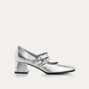 BABIES A TALONS LADY CUIR METALLISE
