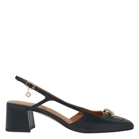 ESCARPINS SLINGBACKEN CUIR LISSE - MAJE pour FEMME | Printemps